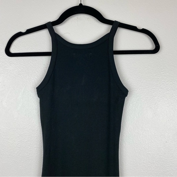 Madewell Supima Ribbed Racerback Tank Mini Dress Black Size XXS NWT - Picture 8 of 11